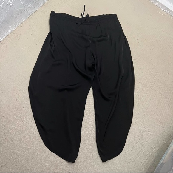Nation LTD Freya Wrap Black Wrap Tulip Satin Pants Large - Picture 4 of 8